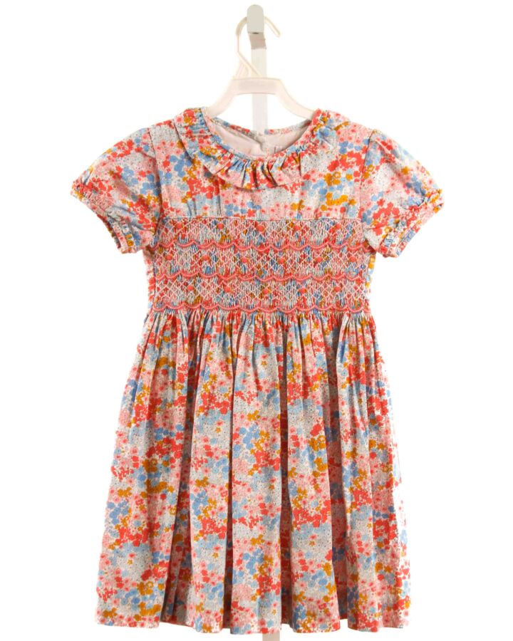 RACHEL RILEY  MULTI-COLOR  FLORAL SMOCKED DRESS