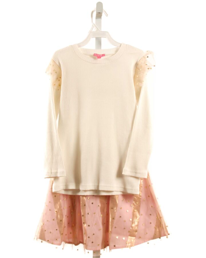 BISBY BY LITTLE ENGLISH  WHITE    2-PIECE OUTFIT WITH TULLE