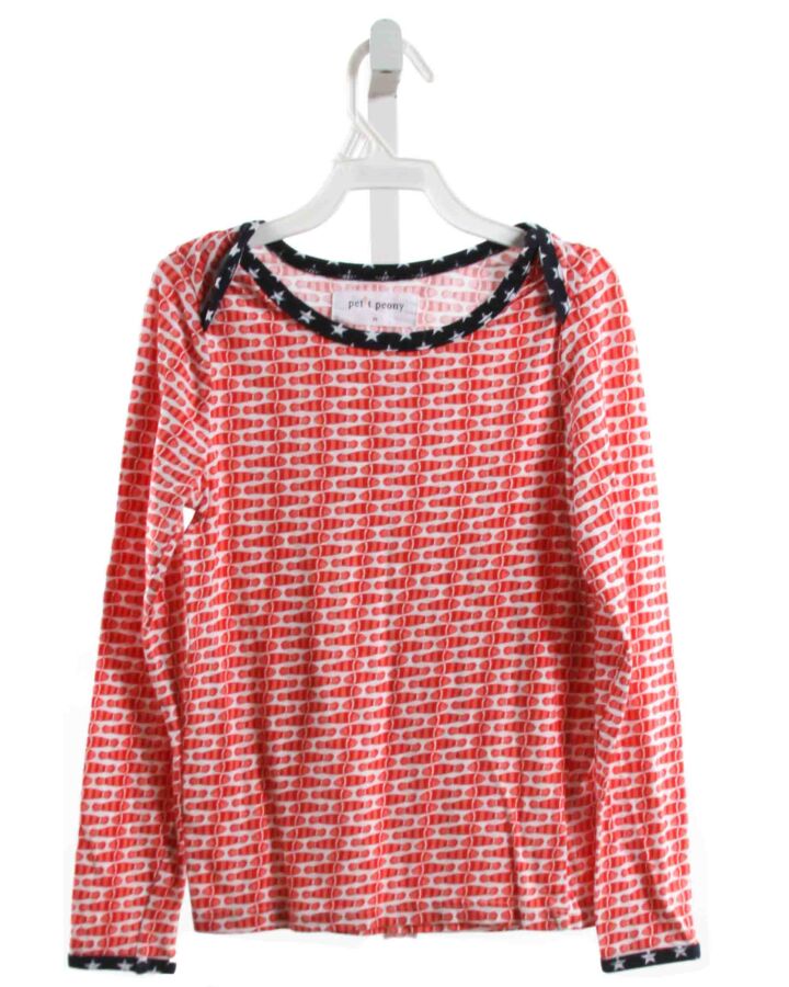 PETIT PEONY  RED    KNIT LS SHIRT