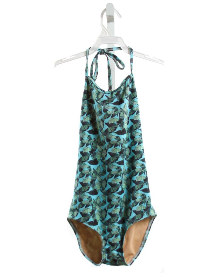 TOOBY DOO  GREEN  PRINT  1-PIECE SWIMSUIT