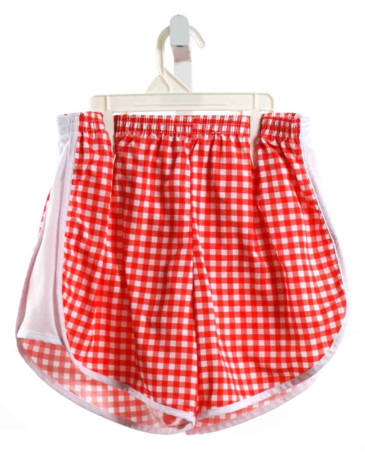 AZARHIA  RED  GINGHAM  SHORTS