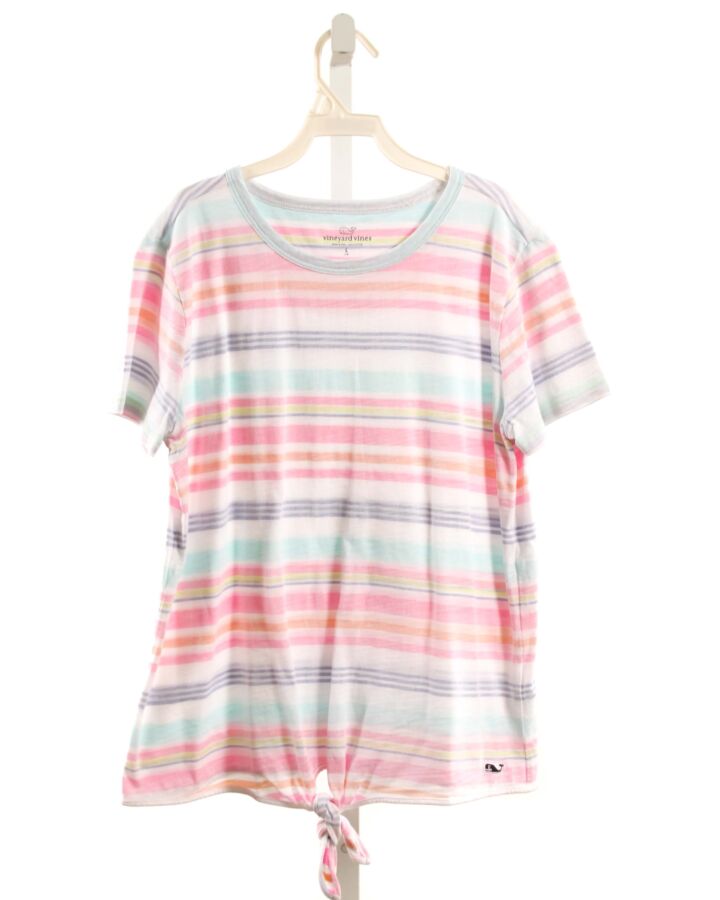 VINEYARD VINES  MULTI-COLOR  STRIPED  KNIT SS SHIRT