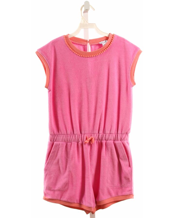 SPLENDID  HOT PINK TERRY CLOTH   KNIT ROMPER