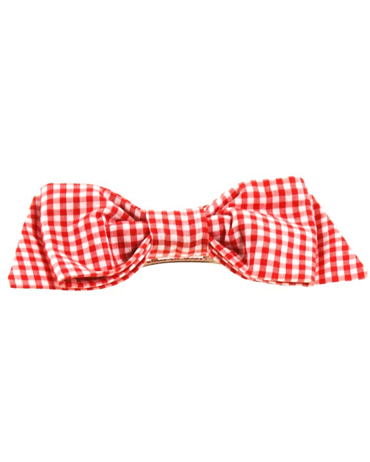 THE BOW NEXT DOOR  RED  GINGHAM  HAIR BOW