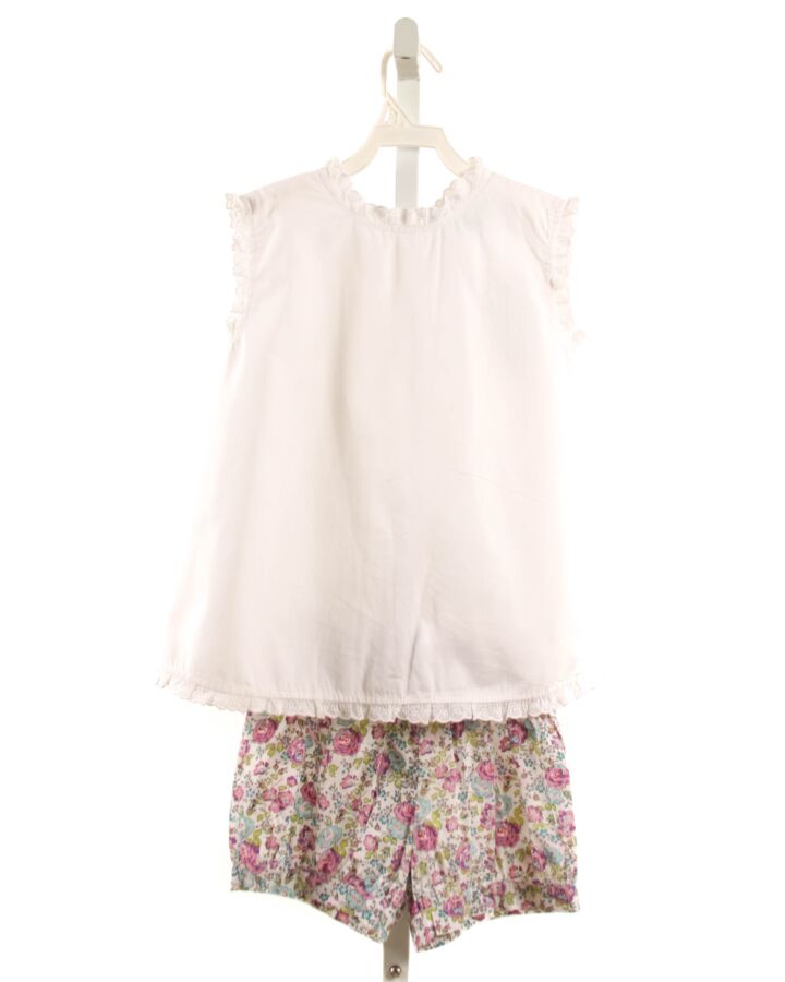 GRACE & JAMES  WHITE  FLORAL  2-PIECE OUTFIT WITH EYELET TRIM