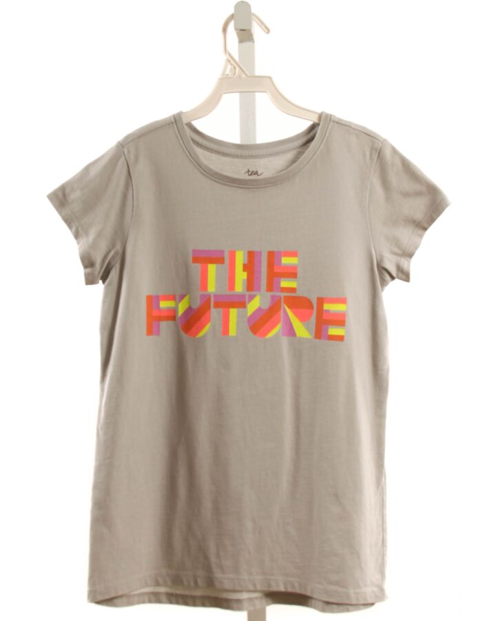 TEA  GRAY  PRINT  T-SHIRT