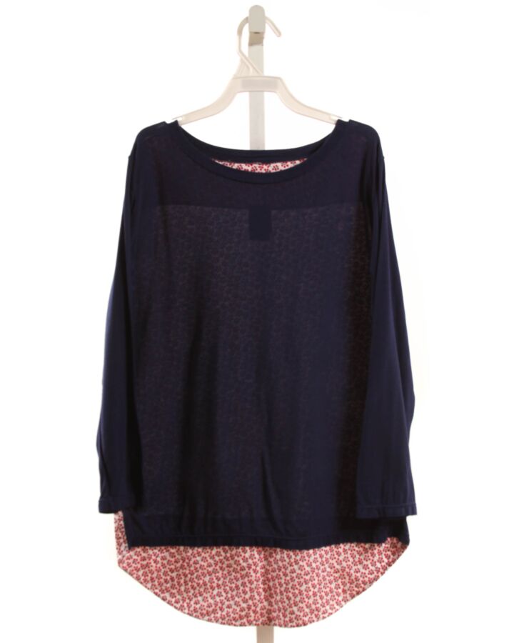BELLA BLISS  RED  FLORAL  KNIT LS SHIRT