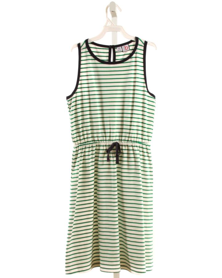 BUSY BEES  GREEN  STRIPED  KNIT DRESS