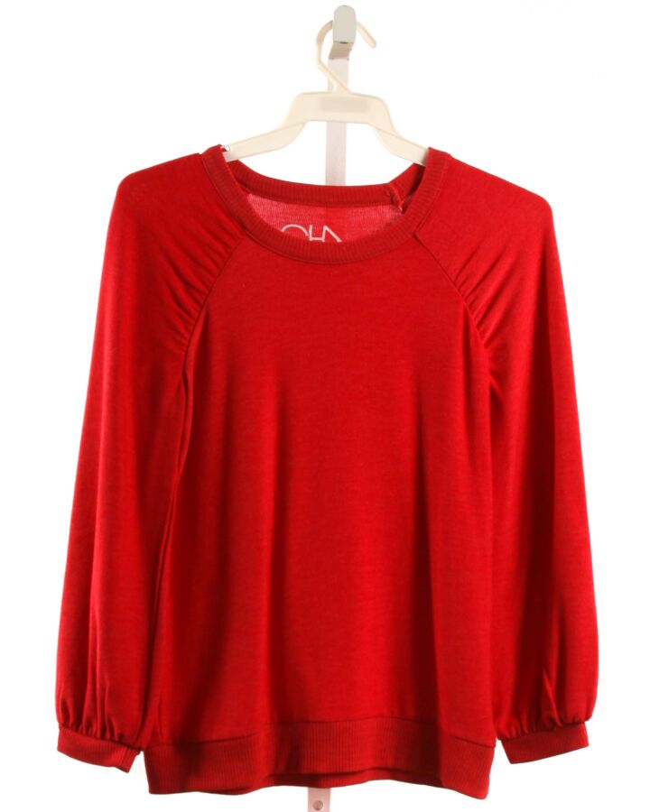 CHASER  RED    KNIT LS SHIRT
