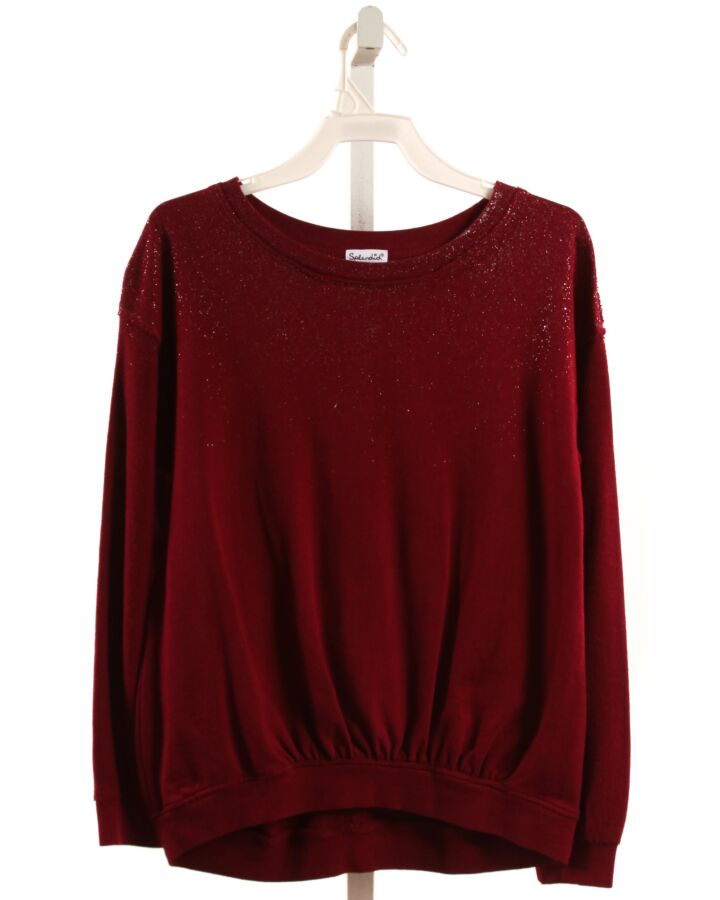 SPLENDID  MAROON    KNIT LS SHIRT