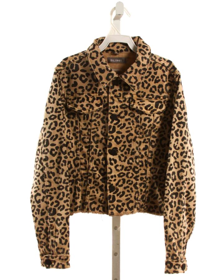 DL1961  BROWN   PRINTED DESIGN OUTERWEAR
