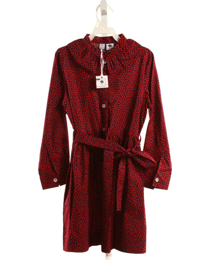 BUSY BEES  RED   PRINTED DESIGN DRESS