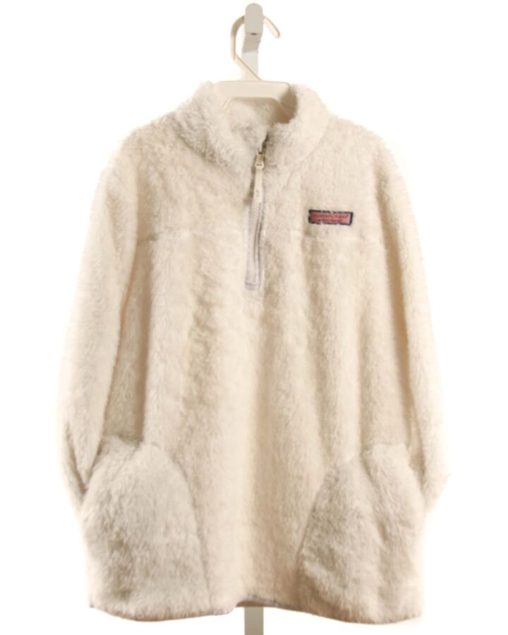 VINEYARD VINES  WHITE FLEECE   OUTERWEAR