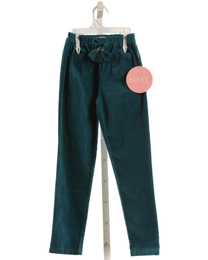 BISBY BY LITTLE ENGLISH GREEN VELVET PANTS