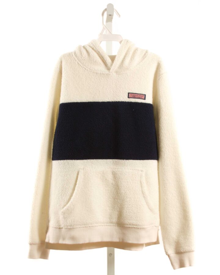 VINEYARD VINES  CREAM FLEECE   PULLOVER