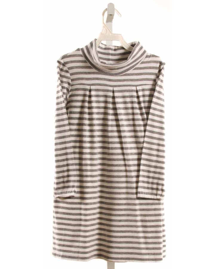 BUSY BEES GRAY STRIPED KNIT DRESS