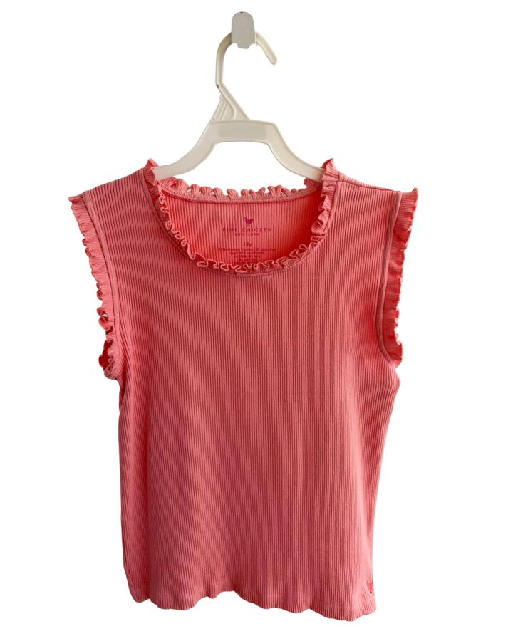 PINK CHICKEN  PINK    KNIT TANK WITH RUFFLE