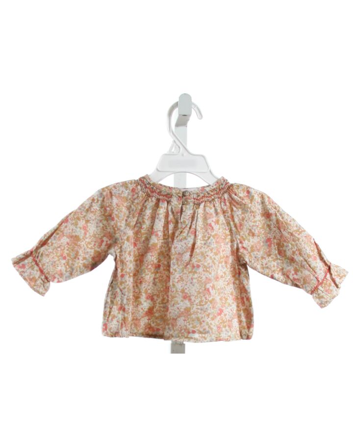 BONPOINT  LT PINK  FLORAL  SHIRT-LS