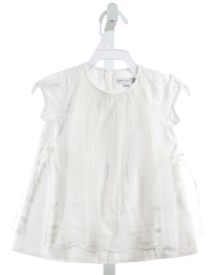 JEAN BOURGET  WHITE LACE  EMBROIDERED DRESS