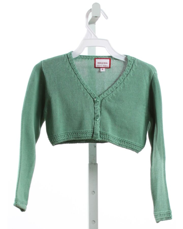 NECK & NECK  GREEN    CARDIGAN