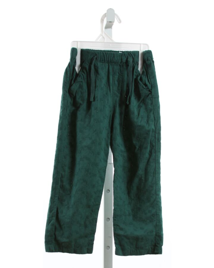 BOUT'CHOU  GREEN EYELET   PANTS