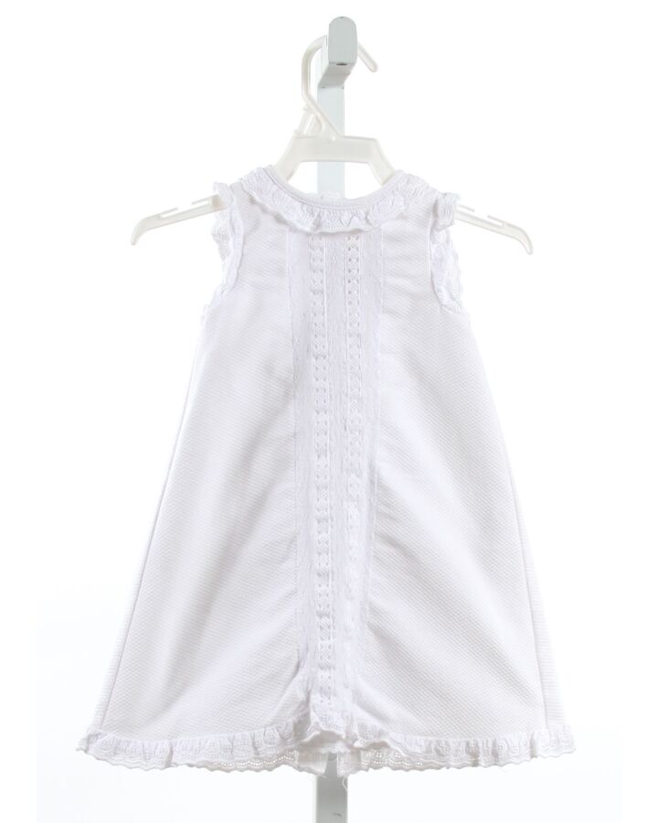 NECK & NECK  WHITE PIQUE   LAYETTE WITH EYELET TRIM