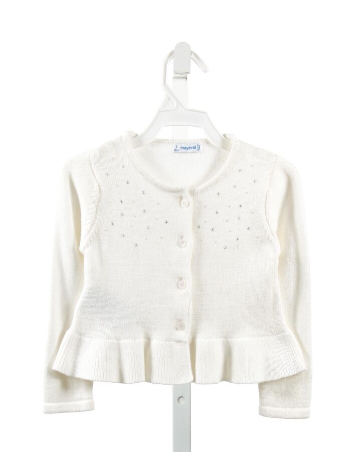 MAYORAL  WHITE  SWEATER