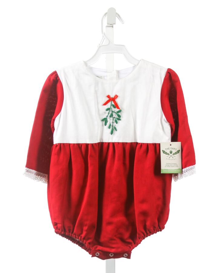 THE OAKS APPAREL   RED    BUBBLE WITH LACE TRIM