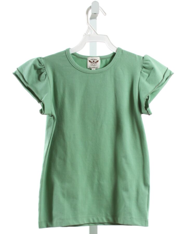 THE OAKS APPAREL   GREEN KNIT   KNIT SS SHIRT