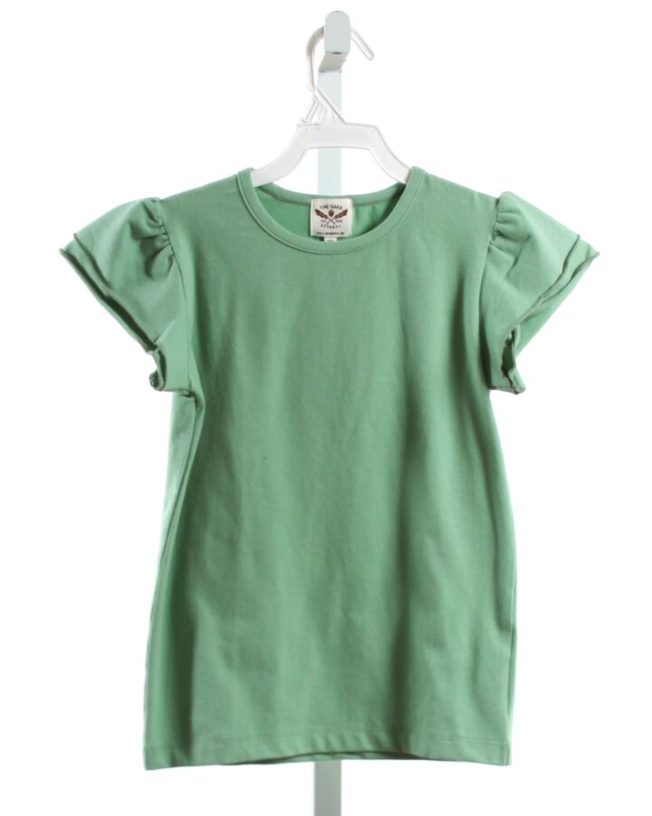 THE OAKS APPAREL   GREEN KNIT   KNIT SS SHIRT