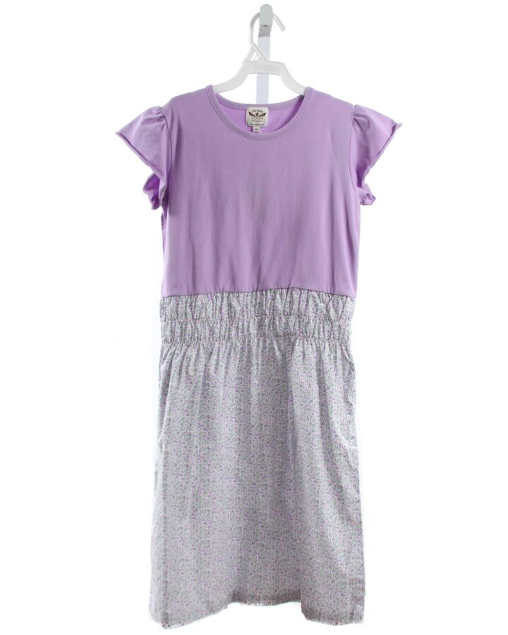 THE OAKS APPAREL  PURPLE  FLORAL  DRESS