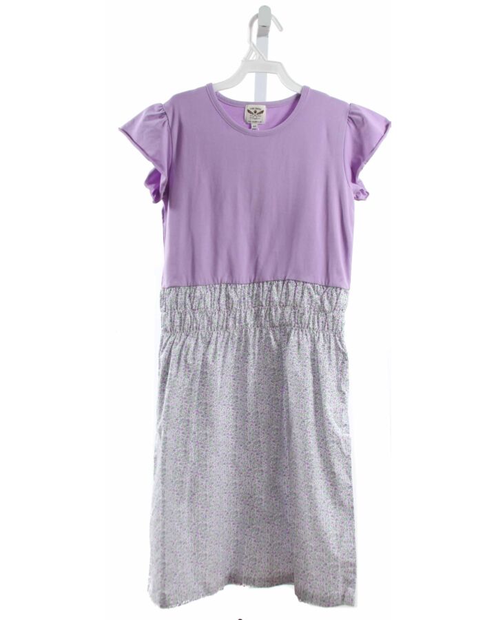 THE OAKS APPAREL  PURPLE  FLORAL  DRESS