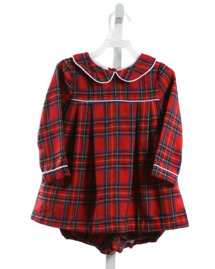 THE OAKS APPAREL   RED  PLAID  2-PIECE OUTFIT