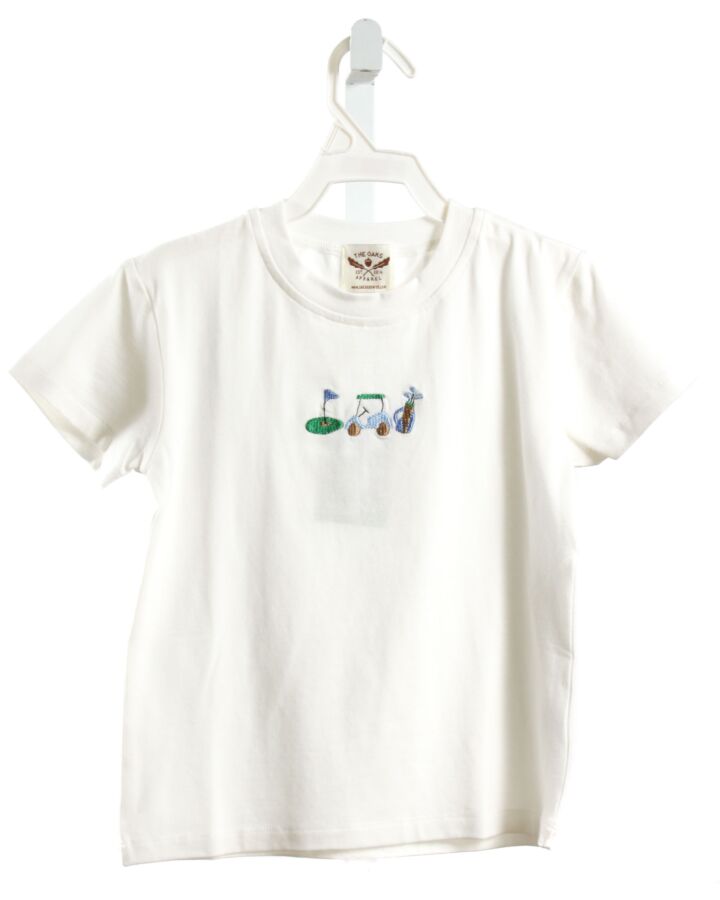 THE OAKS APPAREL   WHITE KNIT   SHIRT-SS
