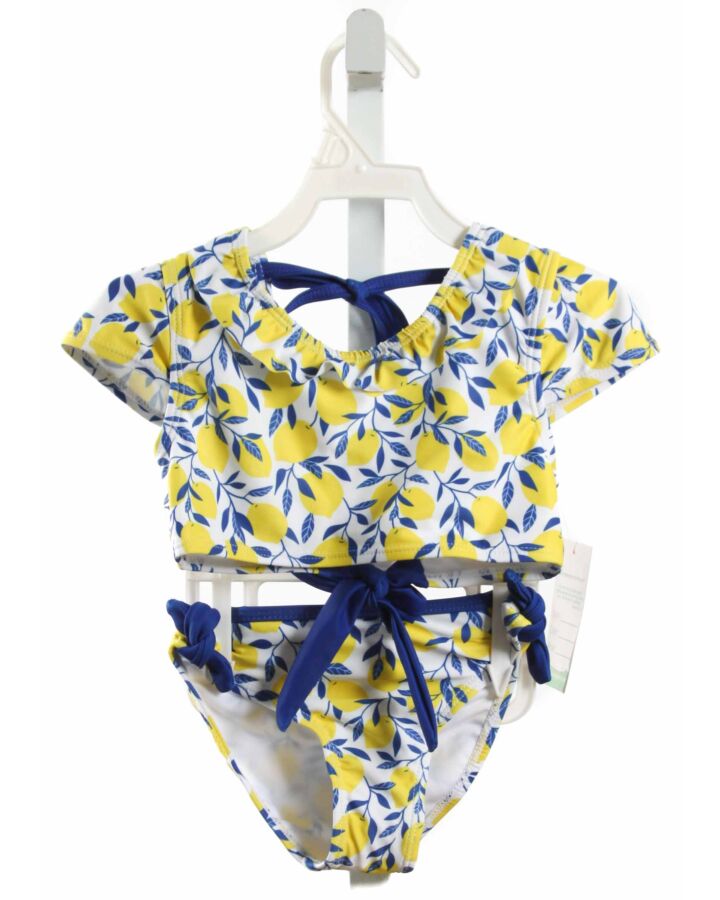 THE OAKS APPAREL  YELLOW  PRINTED DESIGN 2-PIECE SWIMSUIT