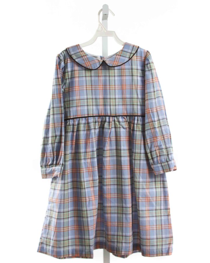 THE OAKS APPAREL   BLUE  PLAID  DRESS