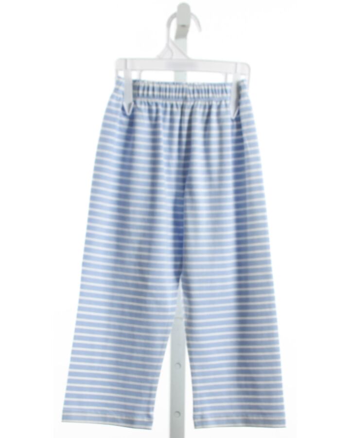 THE OAKS APPAREL   BLUE KNIT STRIPED  PANTS