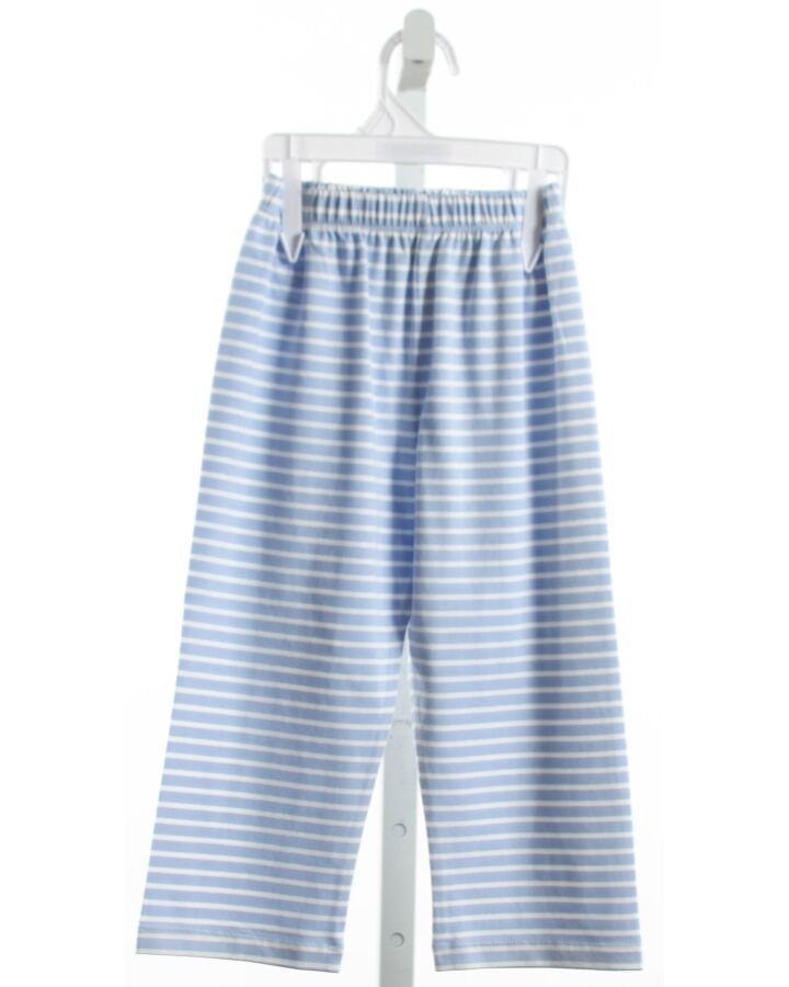 THE OAKS APPAREL   BLUE KNIT STRIPED  PANTS