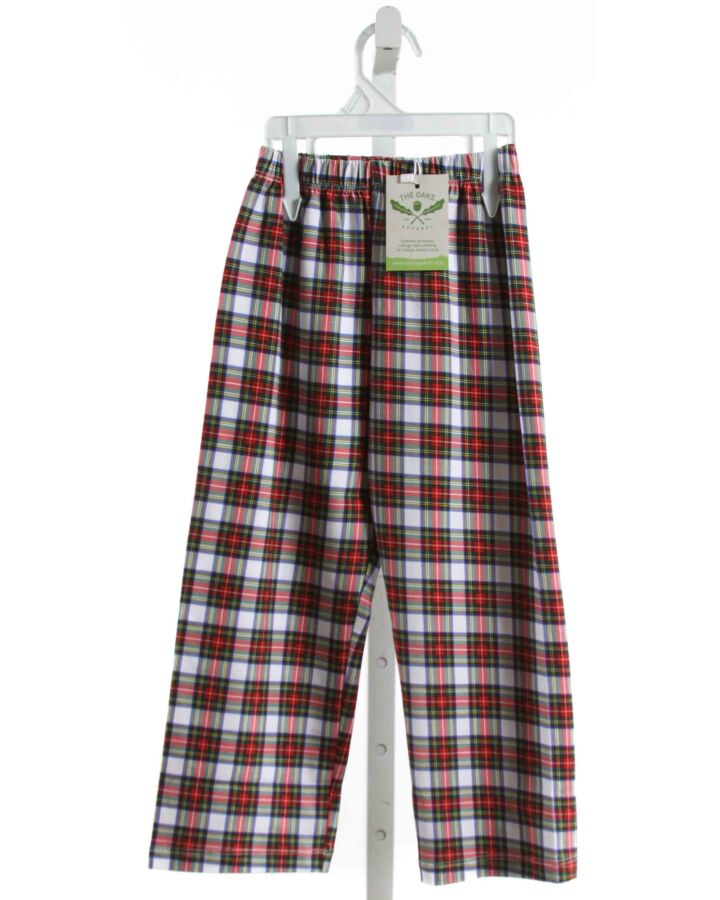 THE OAKS APPAREL  RED  PLAID  PANTS