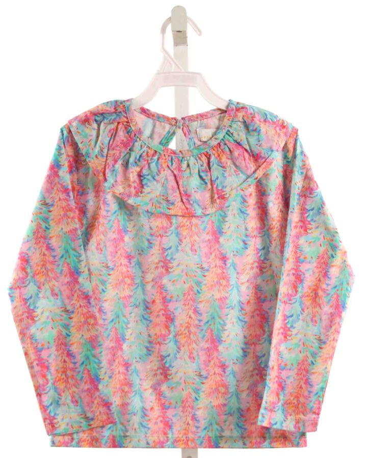 THE OAKS APPAREL   HOT PINK   PRINTED DESIGN SHIRT-LS