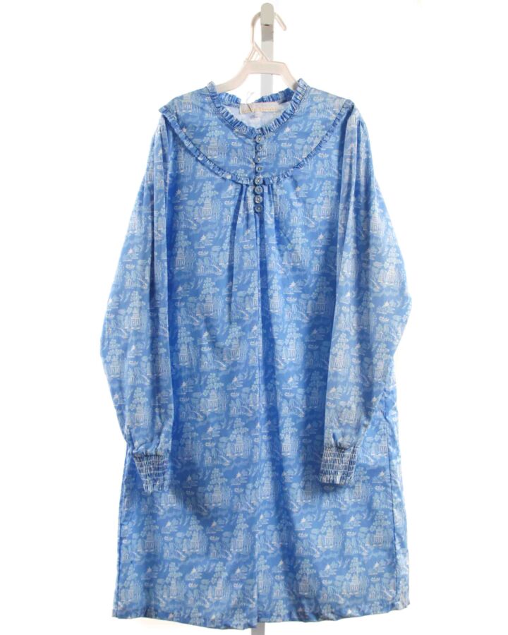 THE OAKS APPAREL   BLUE   PRINTED DESIGN DRESS