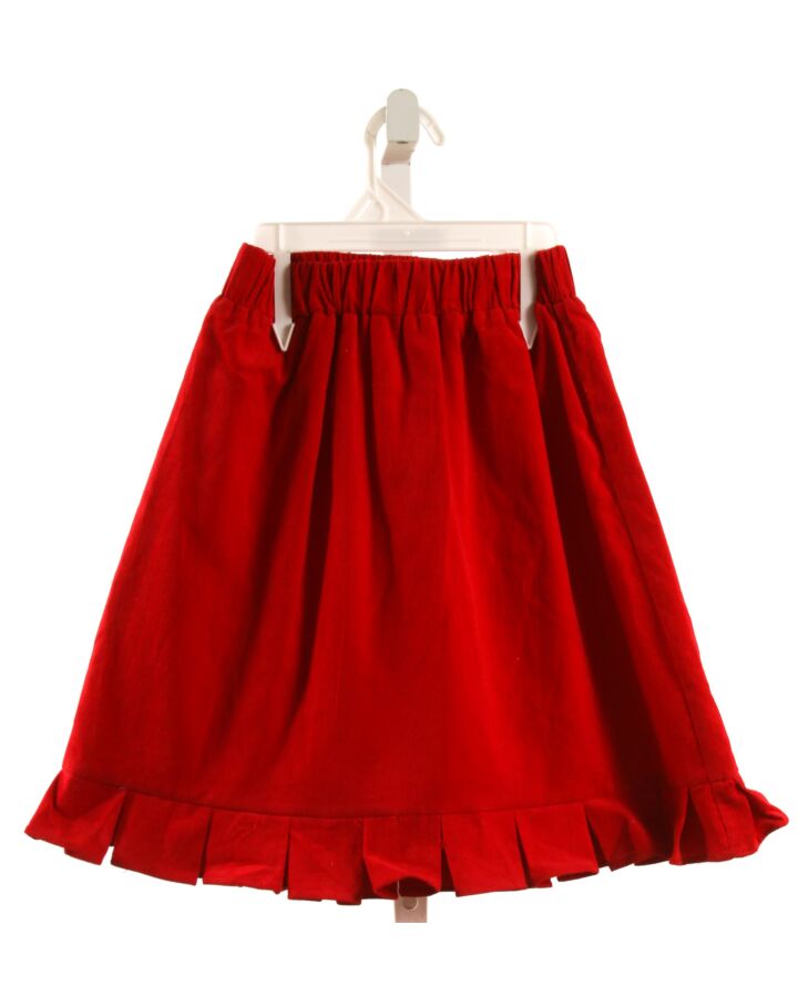 THE OAKS APPAREL   RED CORDUROY   SKIRT