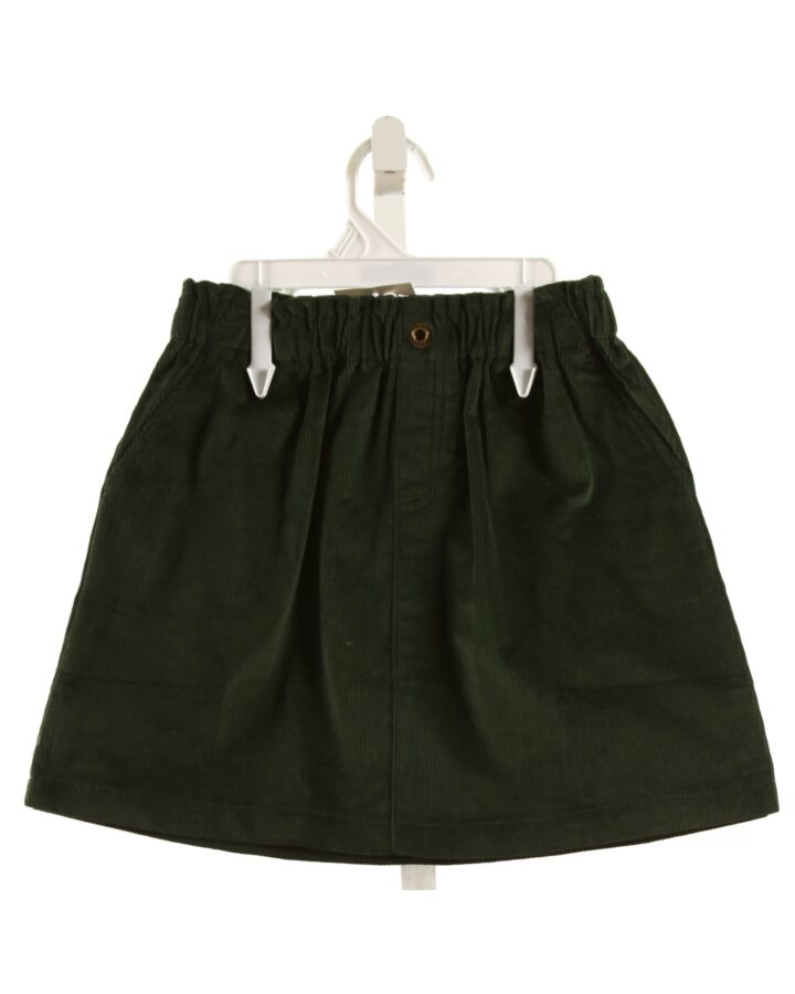 THE OAKS APPAREL   GREEN CORDUROY   SKIRT