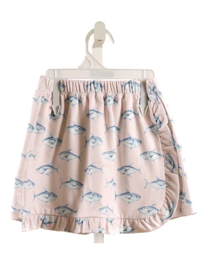 THE OAKS APPAREL   PINK   PRINTED DESIGN SKORT