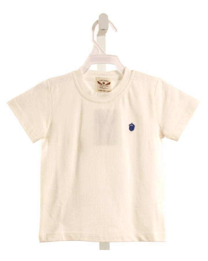 THE OAKS APPAREL   WHITE KNIT   T-SHIRT