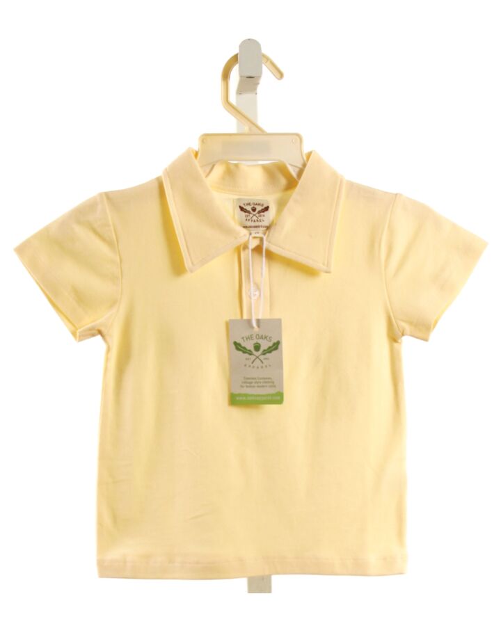 THE OAKS APPAREL   YELLOW    KNIT SS SHIRT