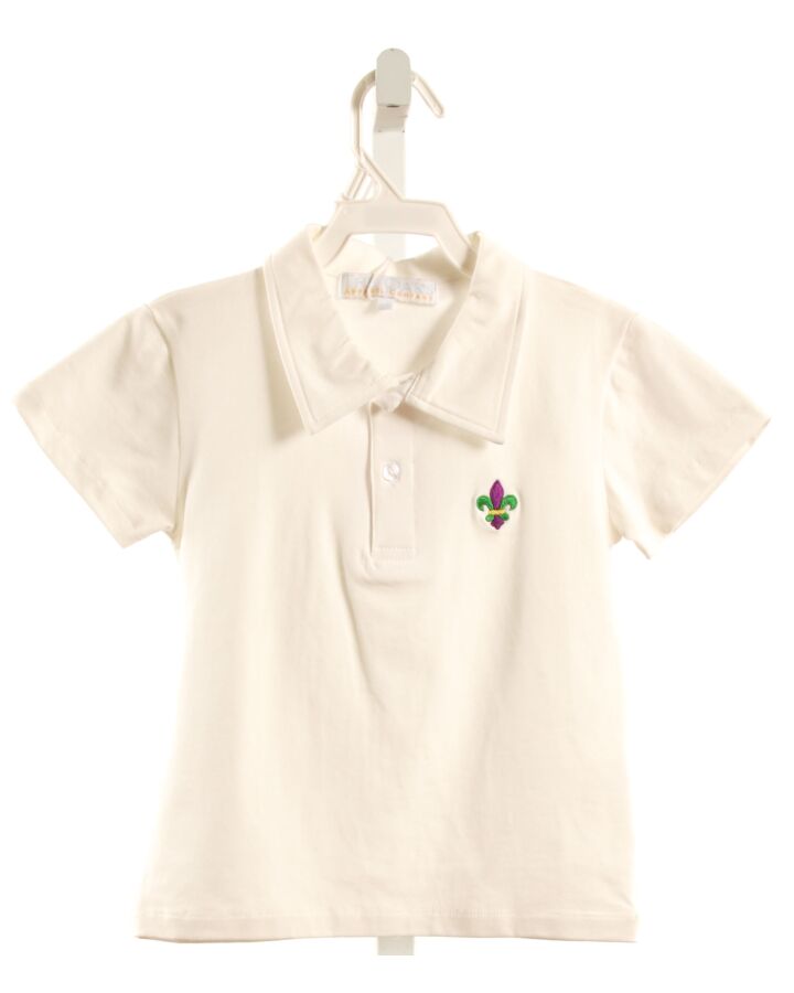 THE OAKS APPAREL   WHITE    KNIT SS SHIRT
