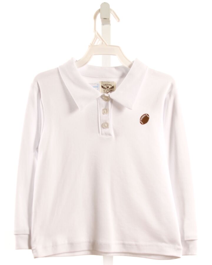 THE OAKS APPAREL   WHITE    KNIT LS SHIRT