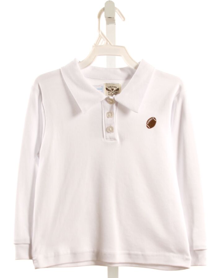 THE OAKS APPAREL   WHITE    KNIT LS SHIRT