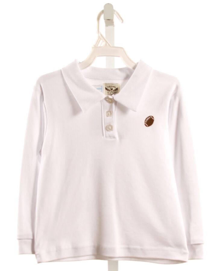 THE OAKS APPAREL   WHITE    KNIT LS SHIRT